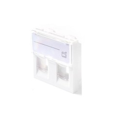 "Lanview EURO OUTLET 45x45 - 2-PORT | Premium Quality Connectivity Solution - LKS830"